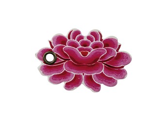 Custom hang tag in shape of a flower