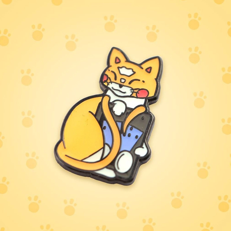 custom cat lapel pin