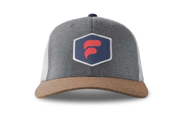 Custom hat with a custom patch in the center of it