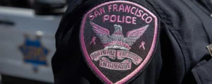 Custom San Francisco Police department breast cancer awareness patch