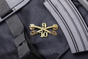 Custom shaped military lapel pin