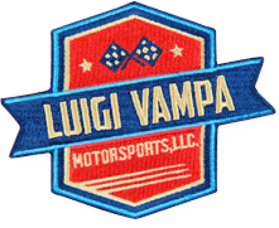 Custom blue and red embroidered Luigi Vampa patch