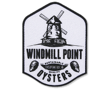 Windmill point oysters printed patch