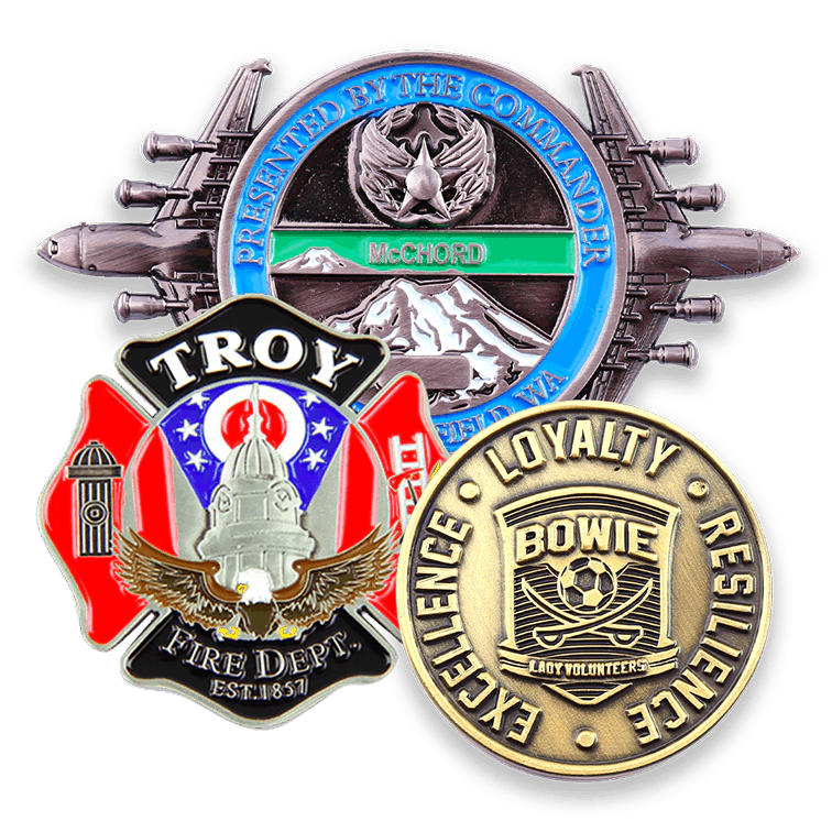 3 Customize challenge coins