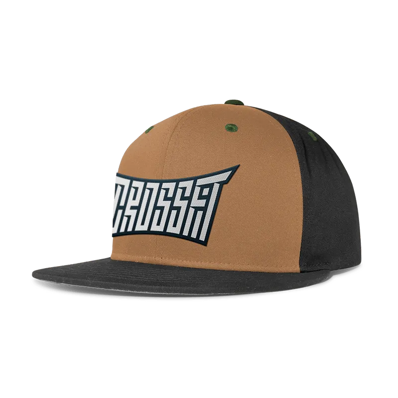 Brown custom baseball hat