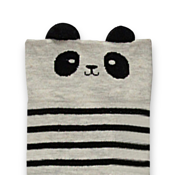 Custom panda theme jacquard knit socks