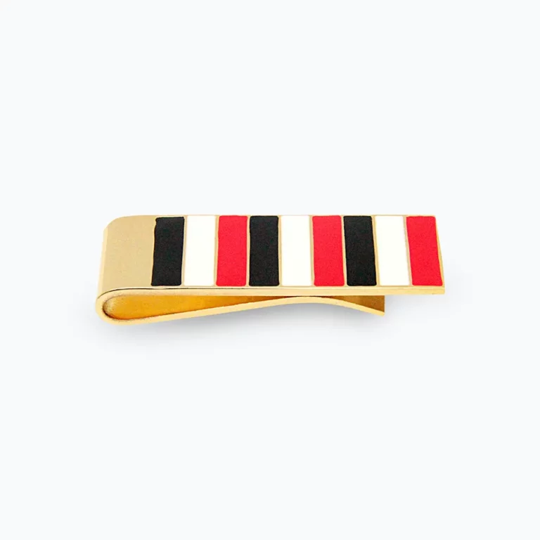 Custom hard enamel colored tie bar