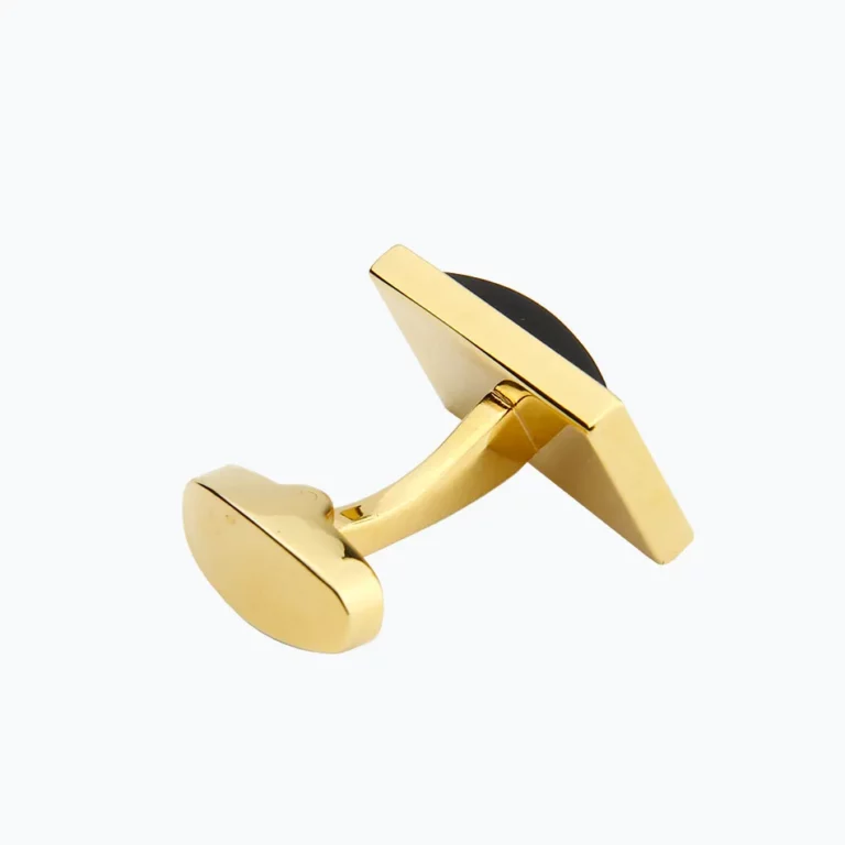 Cufflink with swivel hammer head with single post