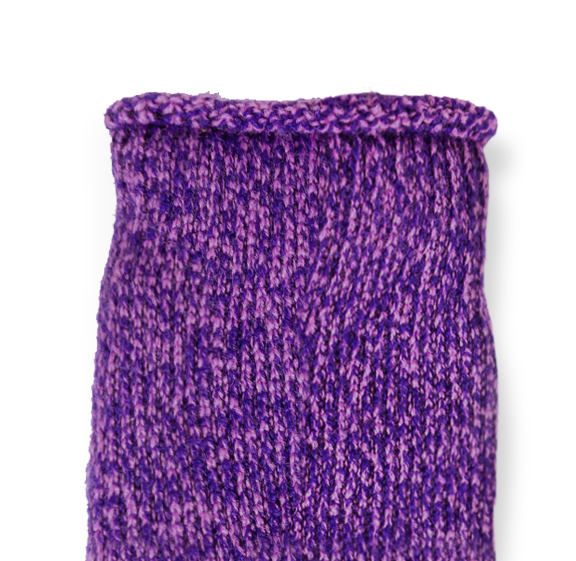 Purple custom terry cushioning socks