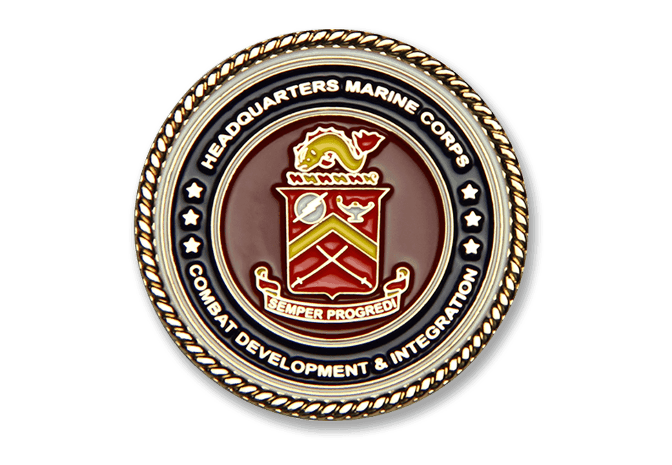 Custom challenge coin for marine corps