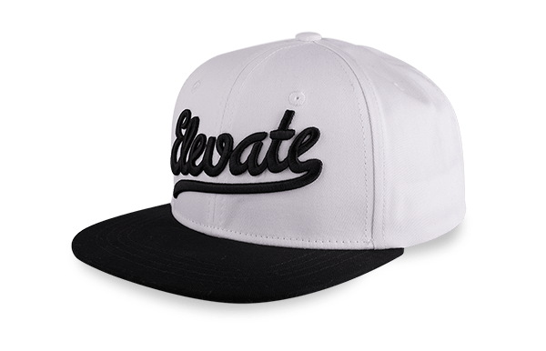 Custom snapback hat with puff embroidery