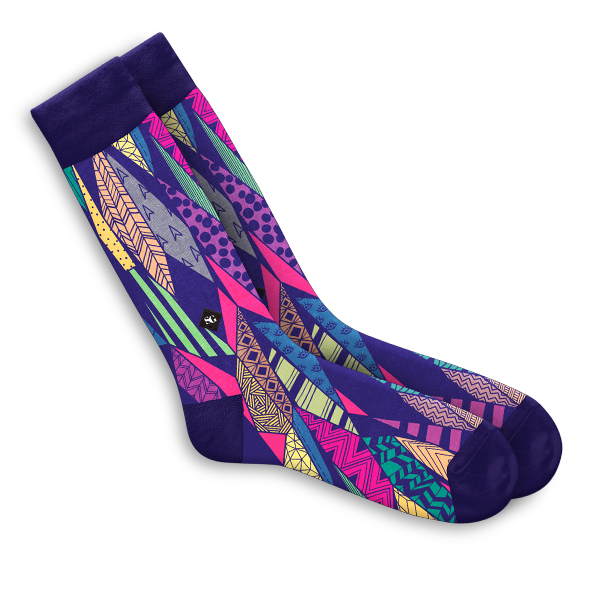 Multi color dress sock
