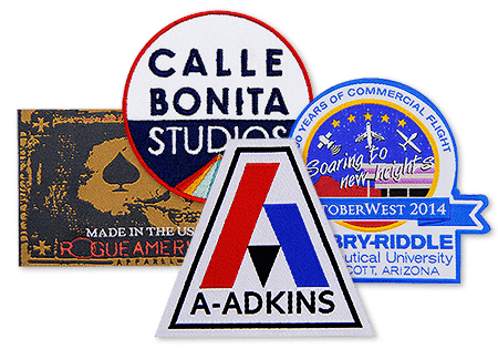 Collage of patches with iron on backing