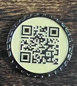 QR code on challenge coin