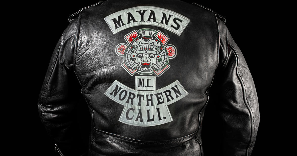 motorcycle patch from the Mayans tv show