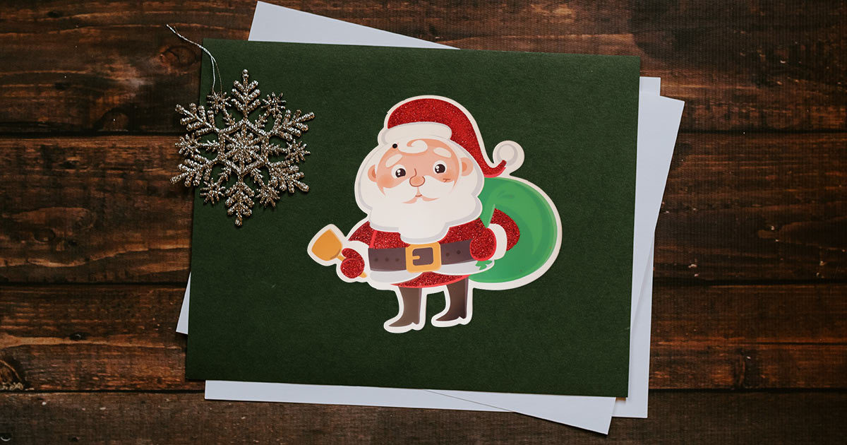 custom santa claus sticker