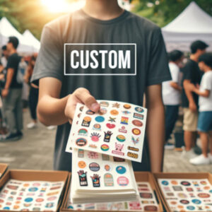Custom Sticker Design At Event