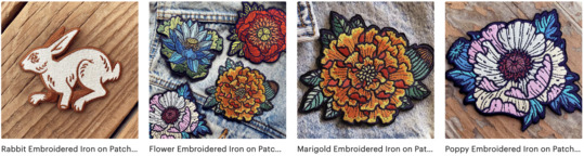 Kate O'Hara Art Patches on Esty