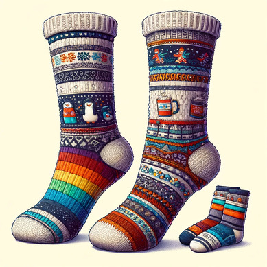 Warm winter socks